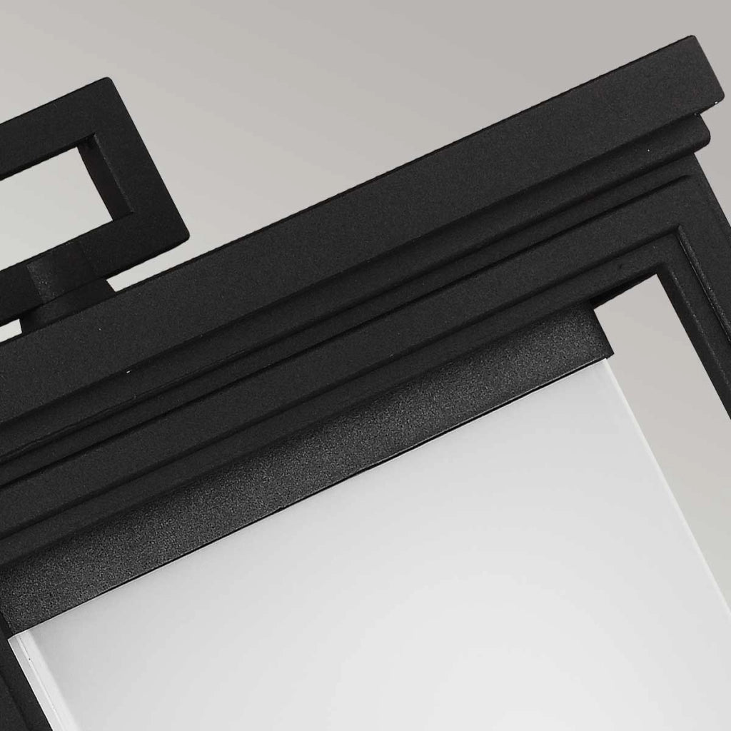 Applique esterno Roscoe Feiss nero texture E27 60W