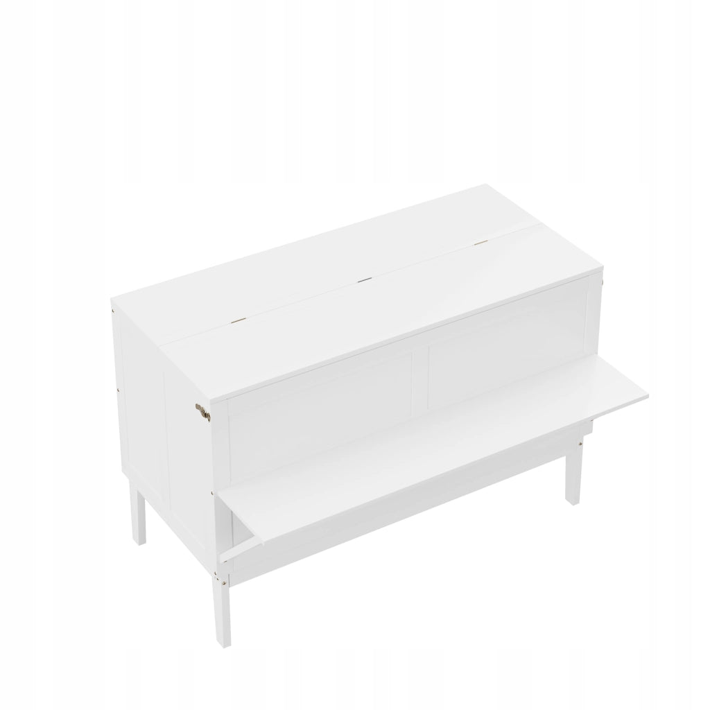 Letto con contenitore - Xylo - 140x200 - Bianco