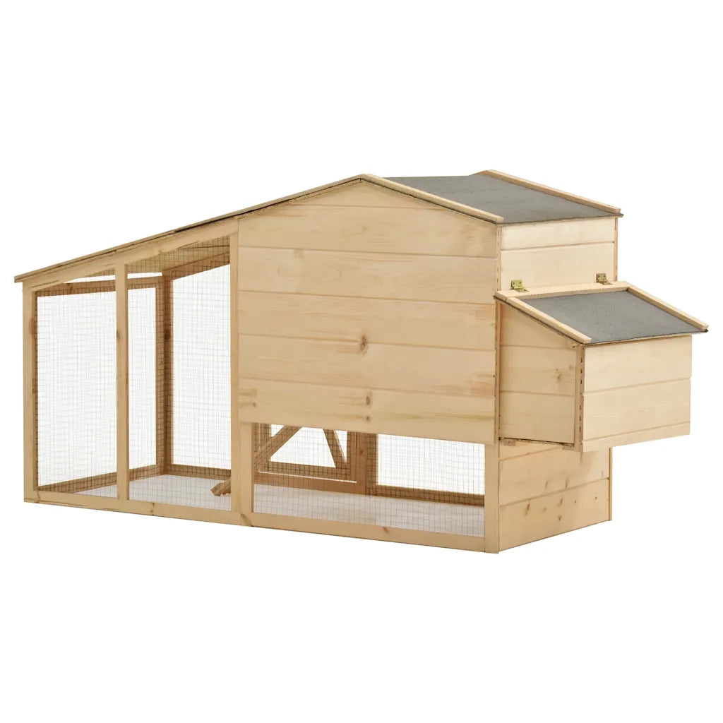 Pollaio in Legno Massello di Pino 178x67x92 cm   cod mxl 53802