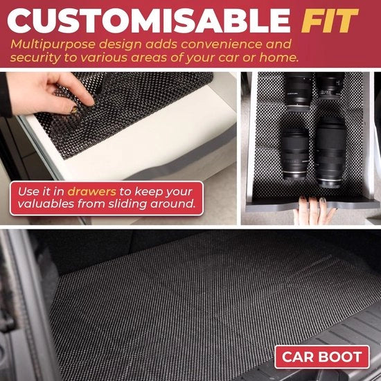 Mat antiscivolo per borse da auto - dimensioni personalizzate - 90 x 100 cm - materiale PVC impermeabile