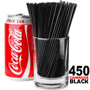 Trade Shop - Cannucce Bar Nere 450 Pezzi In Display Box Lunghezza 20cm Colore Nero Black -