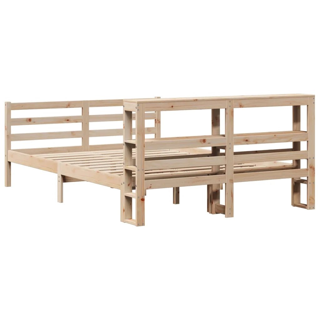 Letto senza Materasso 120x200 cm in Legno Massello di Pino
