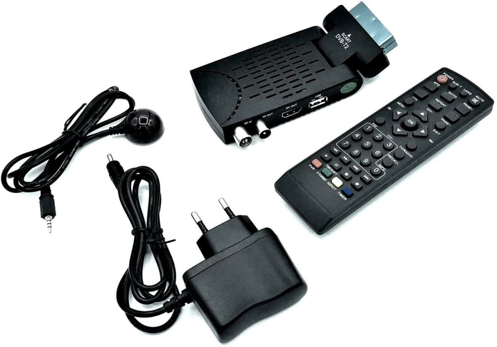 DECODER DVB-T2 HD 1080P DIGITALE TERRESTRE HDMI SCART MPEG4 JPEG USB BN-B333