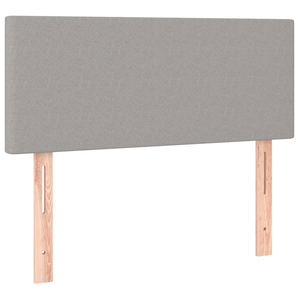 Giroletto a Molle con Materasso Grigio Chiaro 90x190 cm Tessuto 3130073