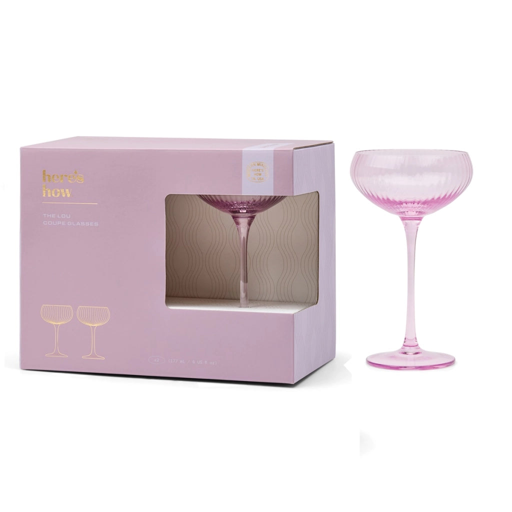 The Lou Bicchiere Coupe - Set da 2 Colore Lilla