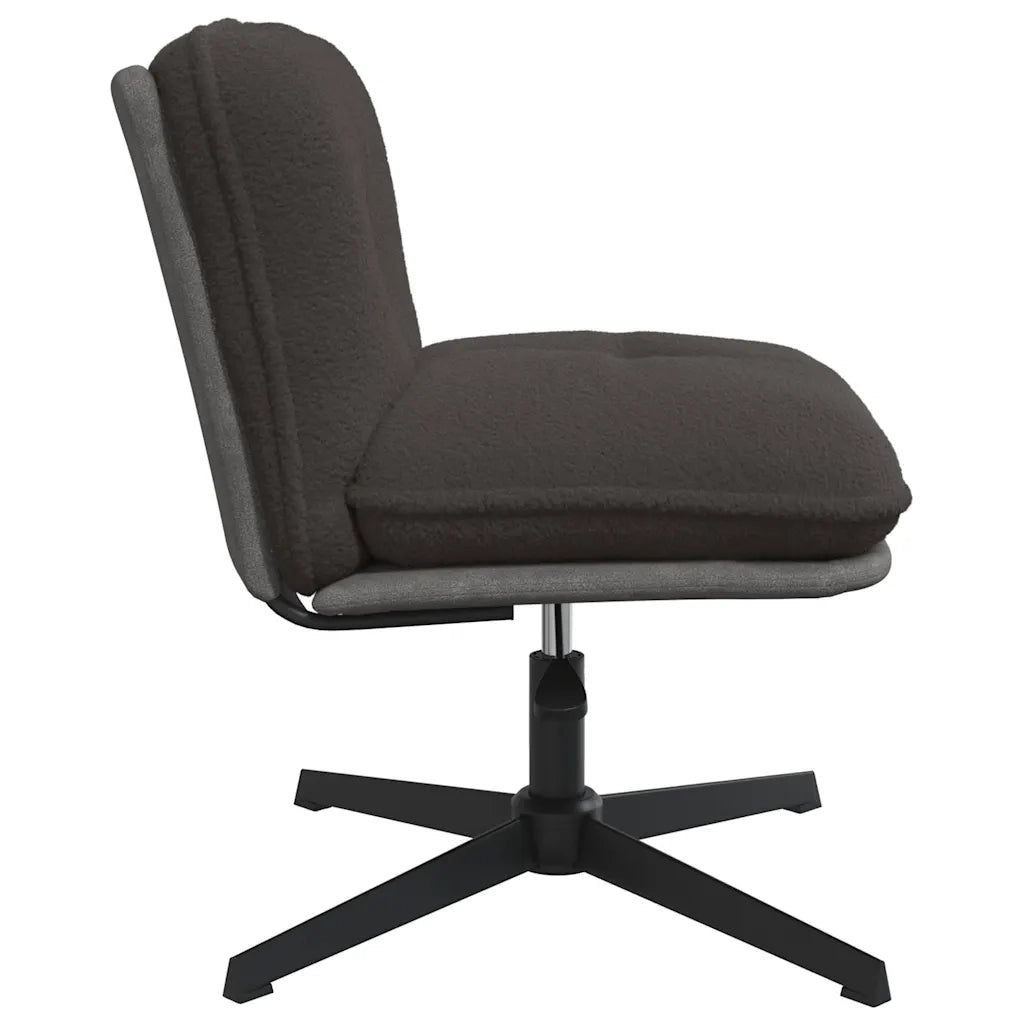 Sedia da Ufficio Girevole Riccio Grigio Scuro Effetto Lana 4105386