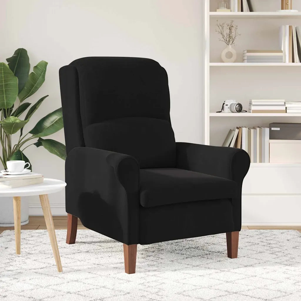poltrona Nero 76 x 94 x 102 cm Velluto