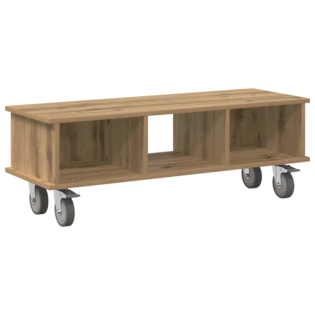 Supporto TV | Armadietto TV | Mobile Porta TV Rovere artigianale 100 x 35 x 35 cm
