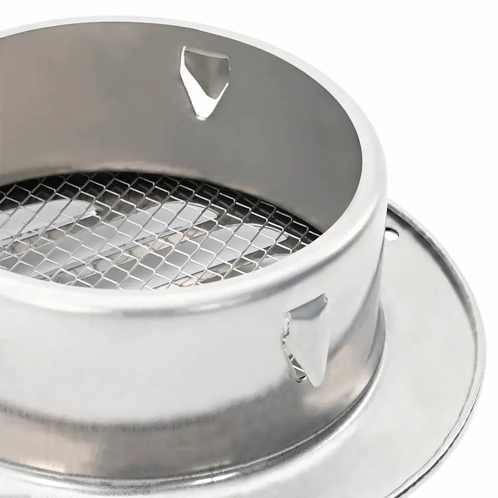 Coperture per ventilazione d'aria 4 pcs Argento 100 mm 42019372