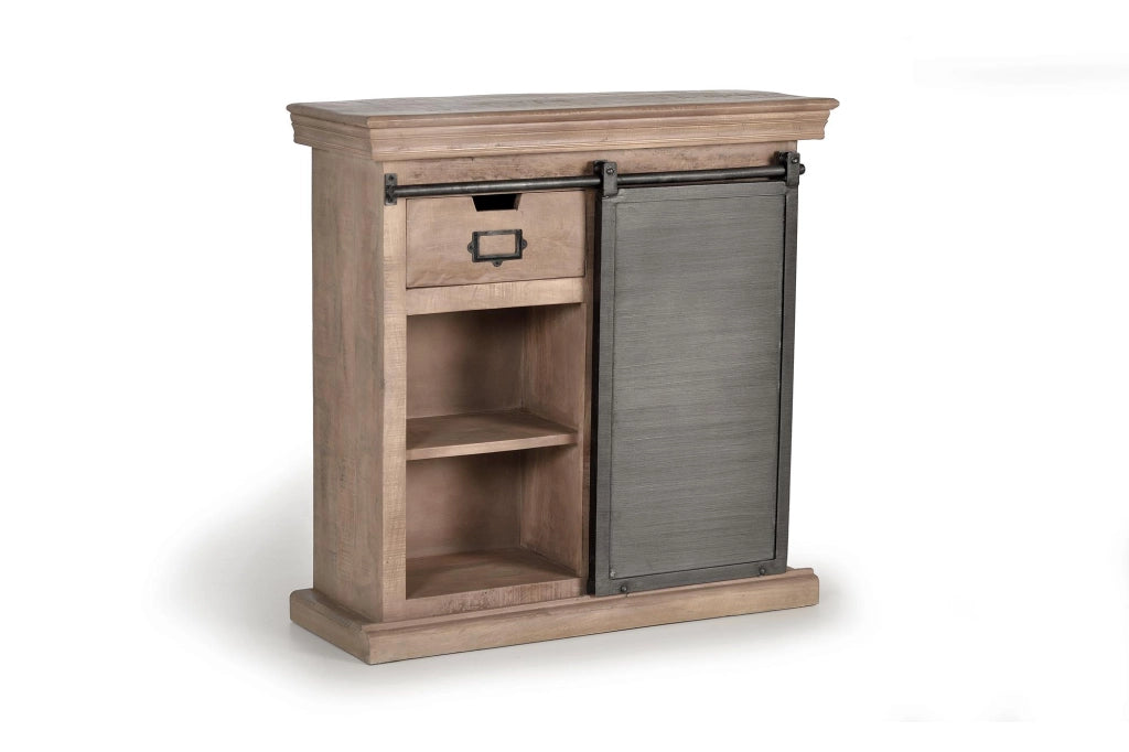 Credenza con 1 anta scorrevole e 2 cassetti