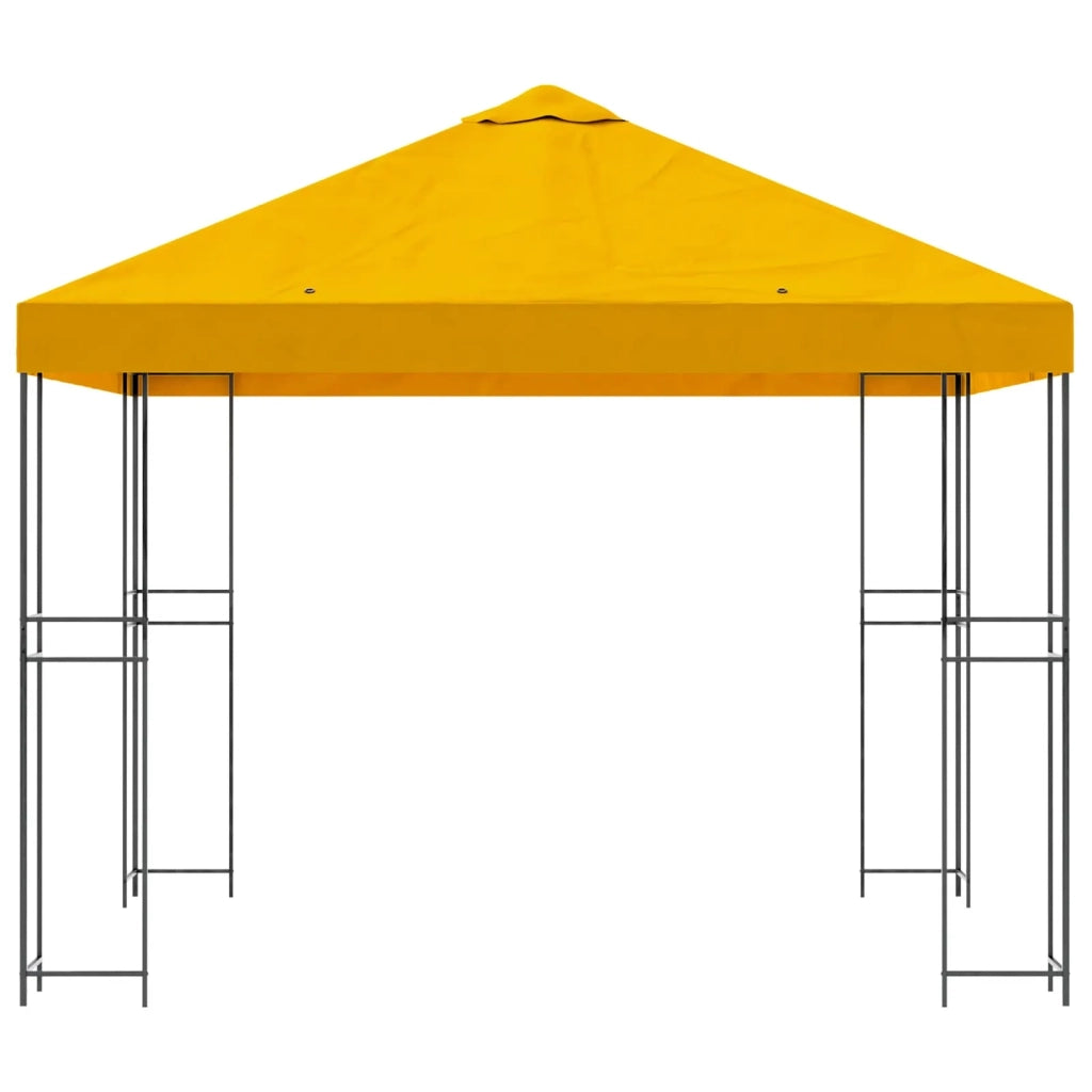 Gazebo 3 x 3 m Giallo Poliestere e Acciaio 190 900332