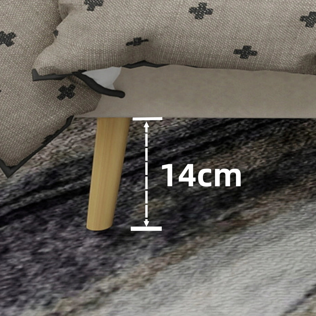 Letto imbottito 160x200 - Xylo - Beige minimalista