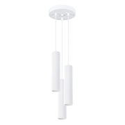 Lampada a sospensione KARBON 3P bianco