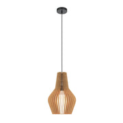 Maytoni Lampada a Sospensione Moderna Roots 1 Luce E27 40W Nero Metallo
