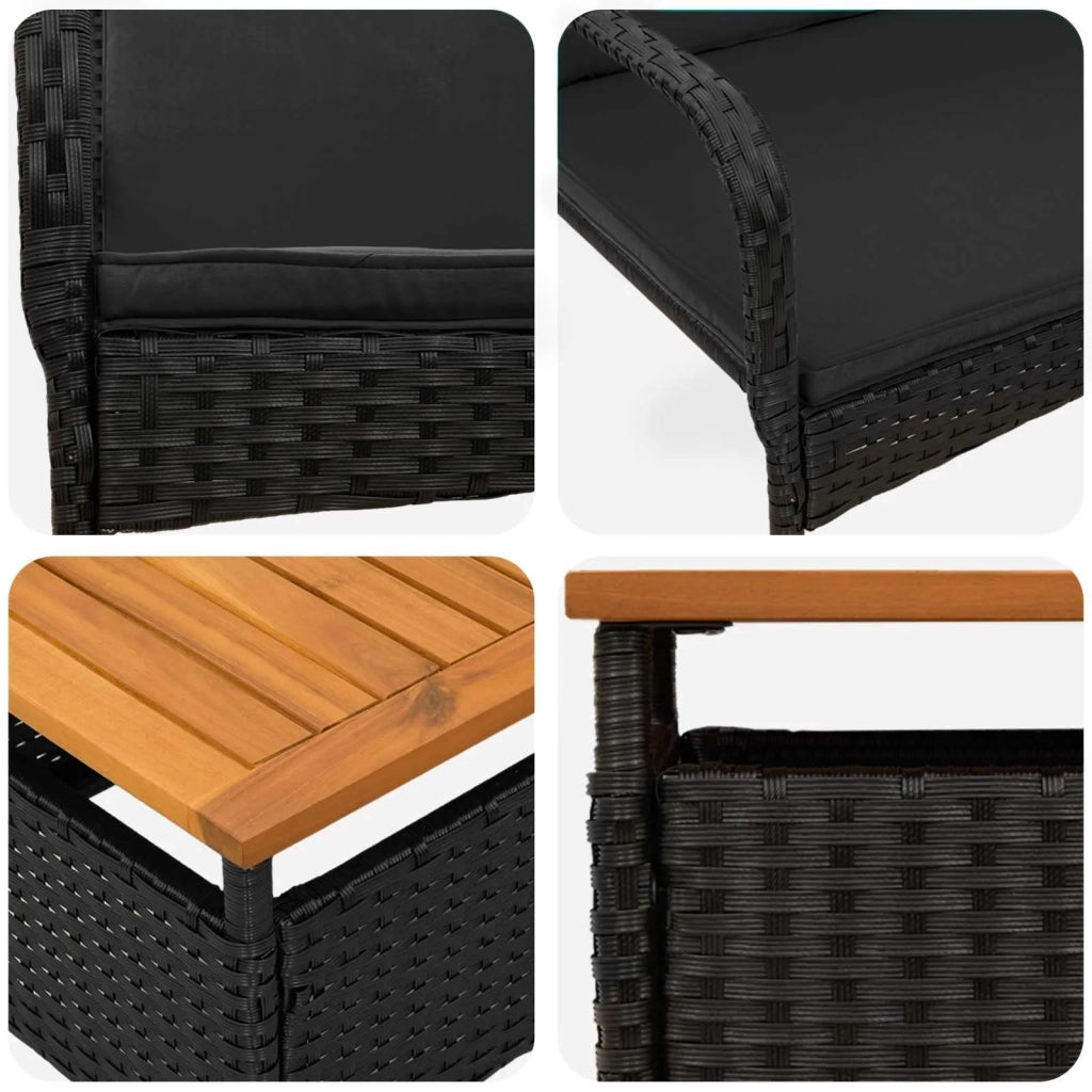Set da giardino con cuscino acciaio 42025102