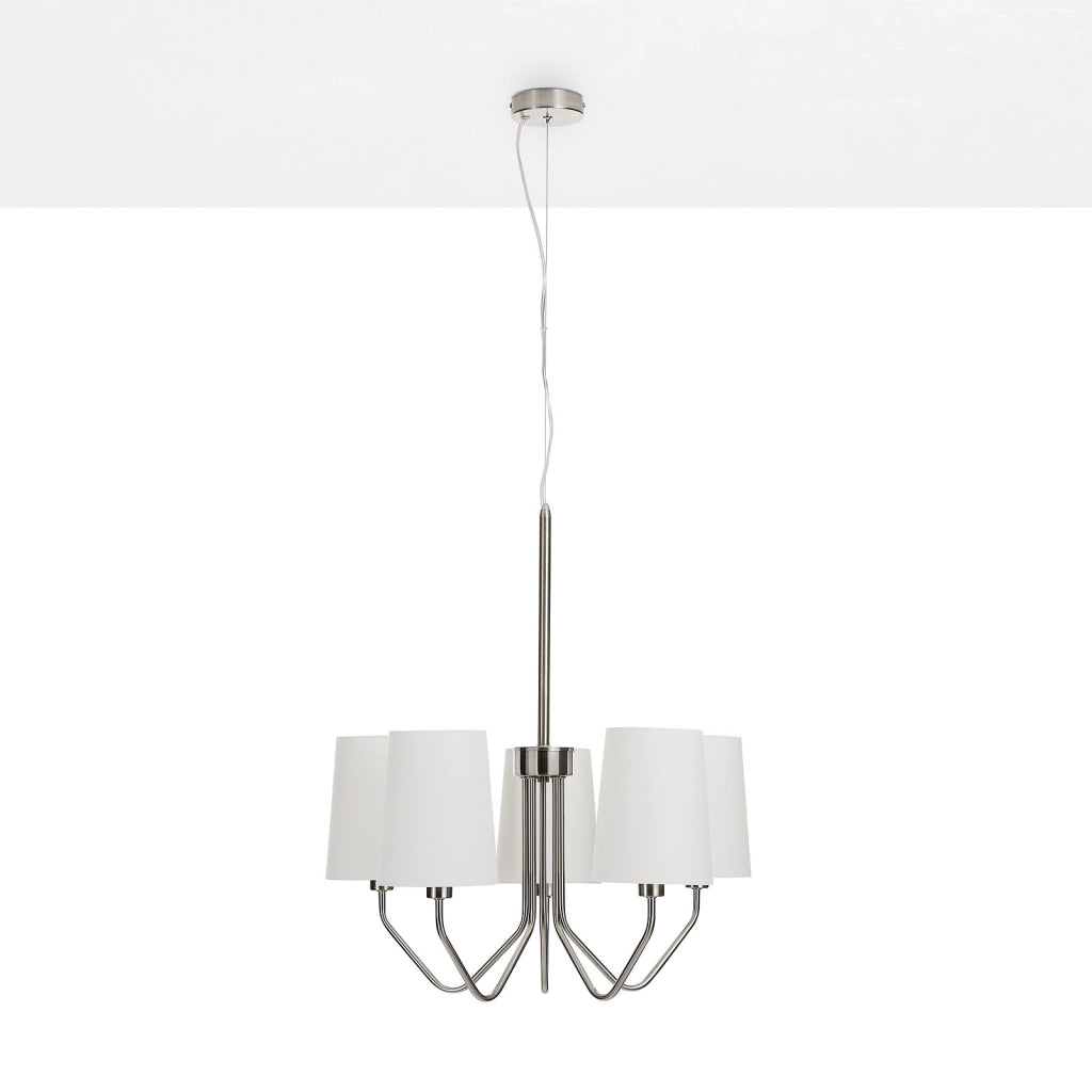 Lampadario 5L ALVAR nichel