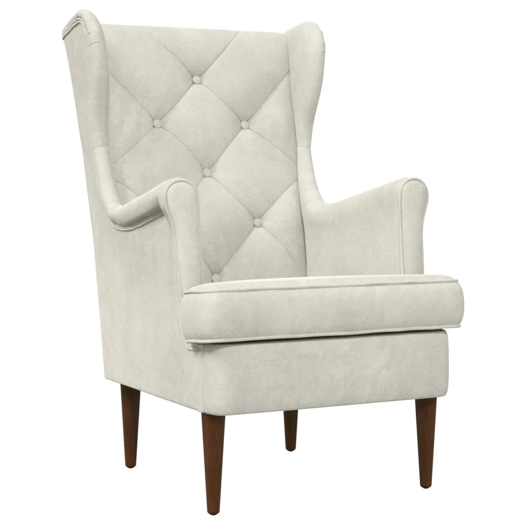 Poltrona Crema Velluto 42029914