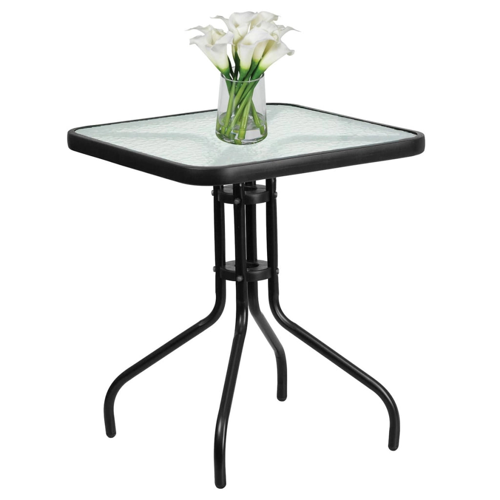 Set da Giardino Island e Sofia con Tavolo e 4 Sedie Grigio Scuro