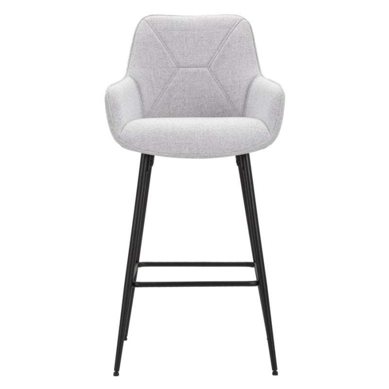 Sgabello Bar Grey Set 2 Pz cm 55x55x109