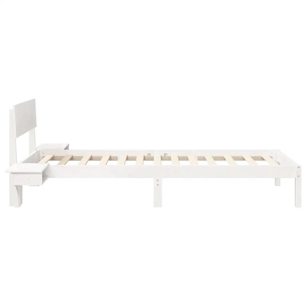 Struttura del letto Bianco 80 x 200 cm Pino massello 873467
