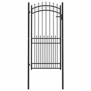 Cancello della recinzione con punte EMMEN 100 x 200 cm 146392