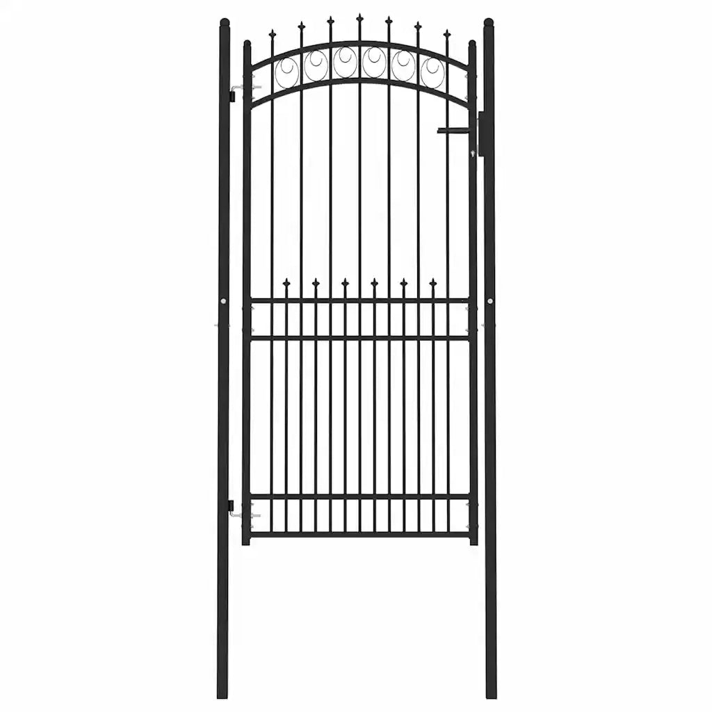 Cancello della recinzione con punte EMMEN 100 x 200 cm 146392