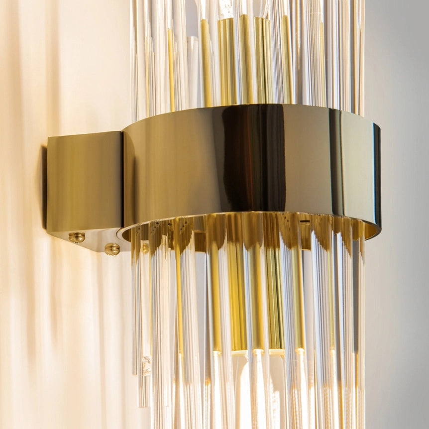 Maytoni applique moderna Frame 2 luci E14 oro metallo vetro