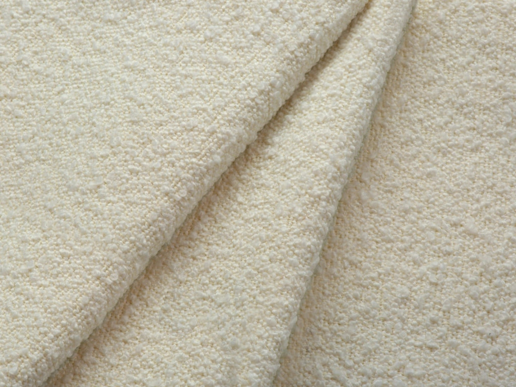Cosmopolitan Design - Divano angolare destro "Vienna" 5 posti in bouclé beige 