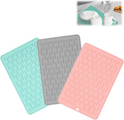 Matte di silicone per servizio - 3 pezzi - blu + grigio + rosa (20 x 30 cm)