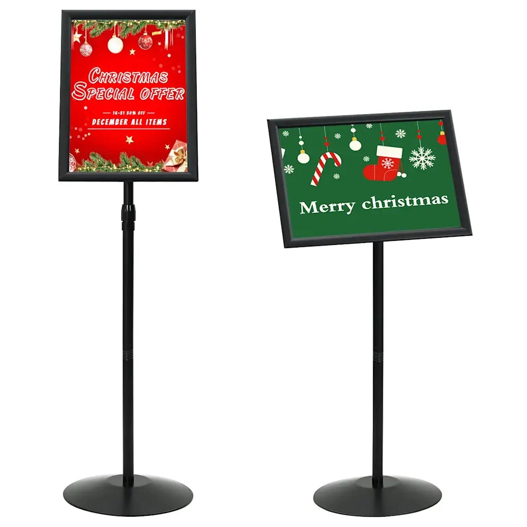 Supporto Poster a Piedistallo Argento a3 PVC e Acciaio 42020975