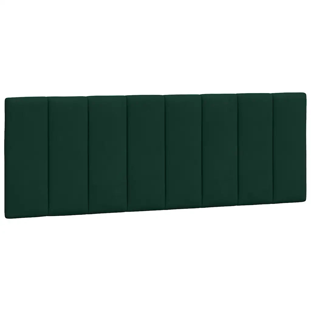 Letto con Materasso Hanko Verde Scuro 140x200 cm in Velluto 3208601