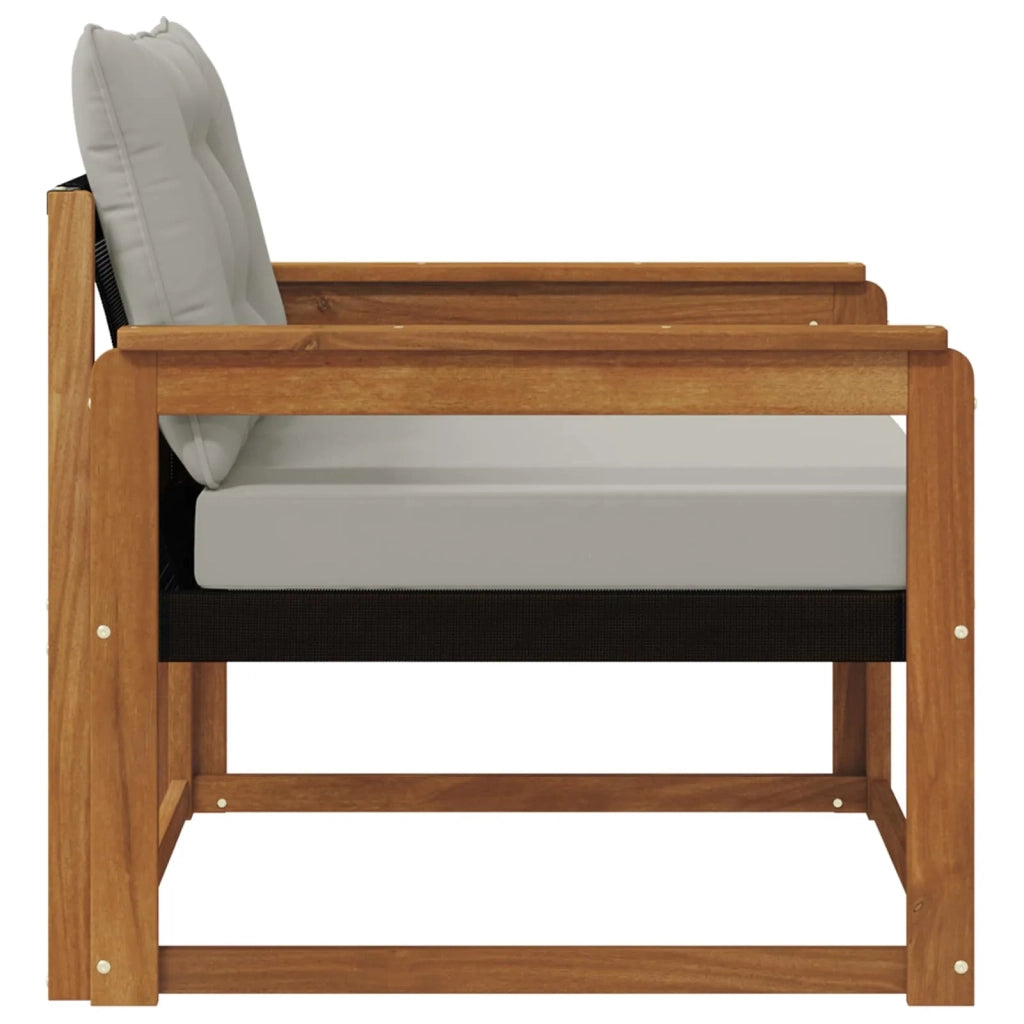 Set di divani da esterno Legno di Acacia Massello e Textilene 3436315