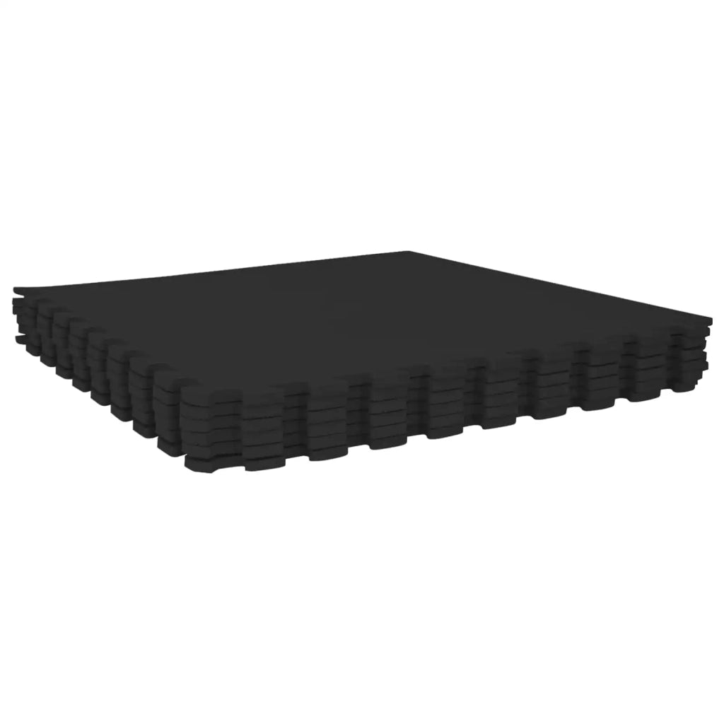 Tappeti 24 pcs Nero 8,64 m² Schiuma EVA 42040735