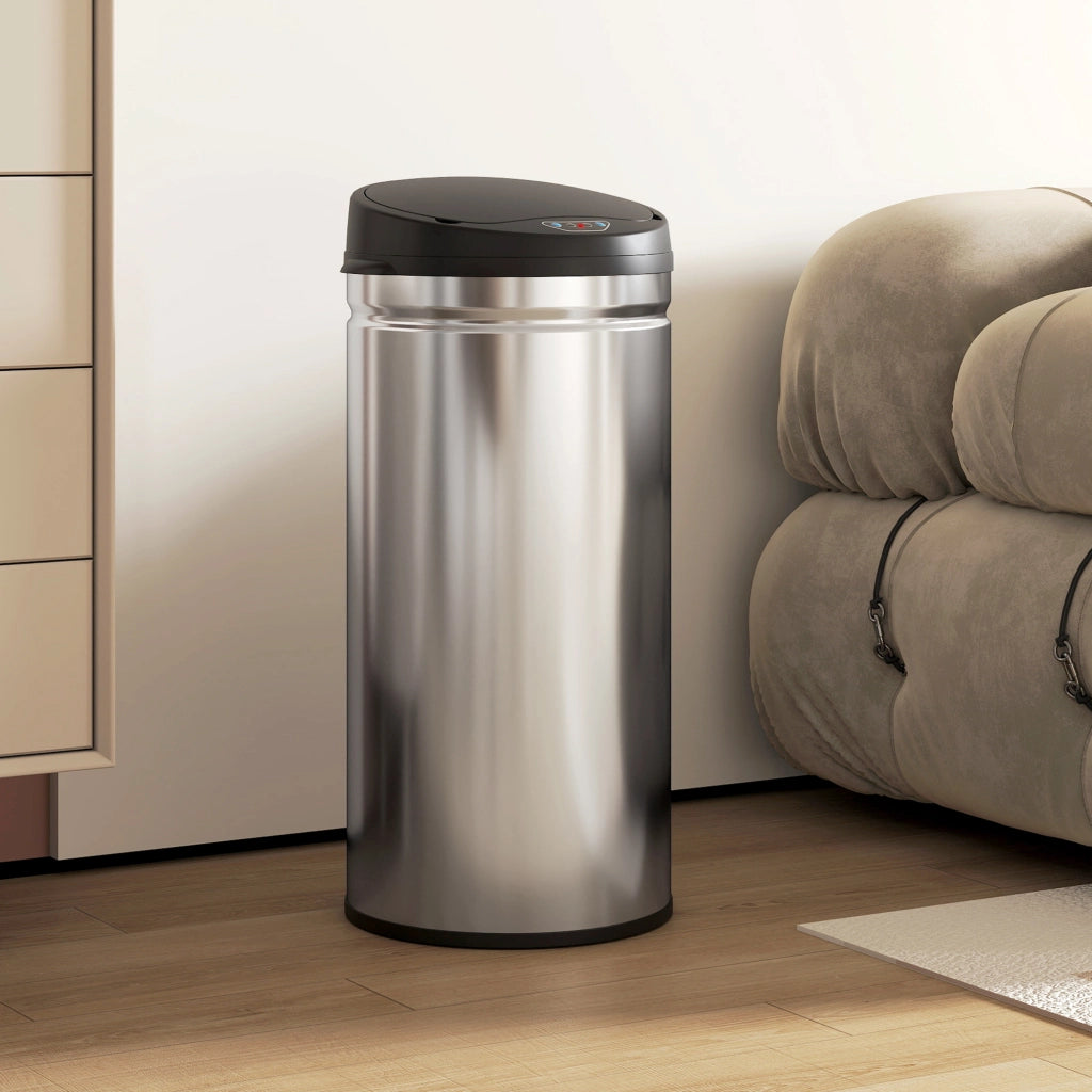 Pattumiera con sensore 42L ¨C Xylo ¨C acciaio inox chiusura soft-close