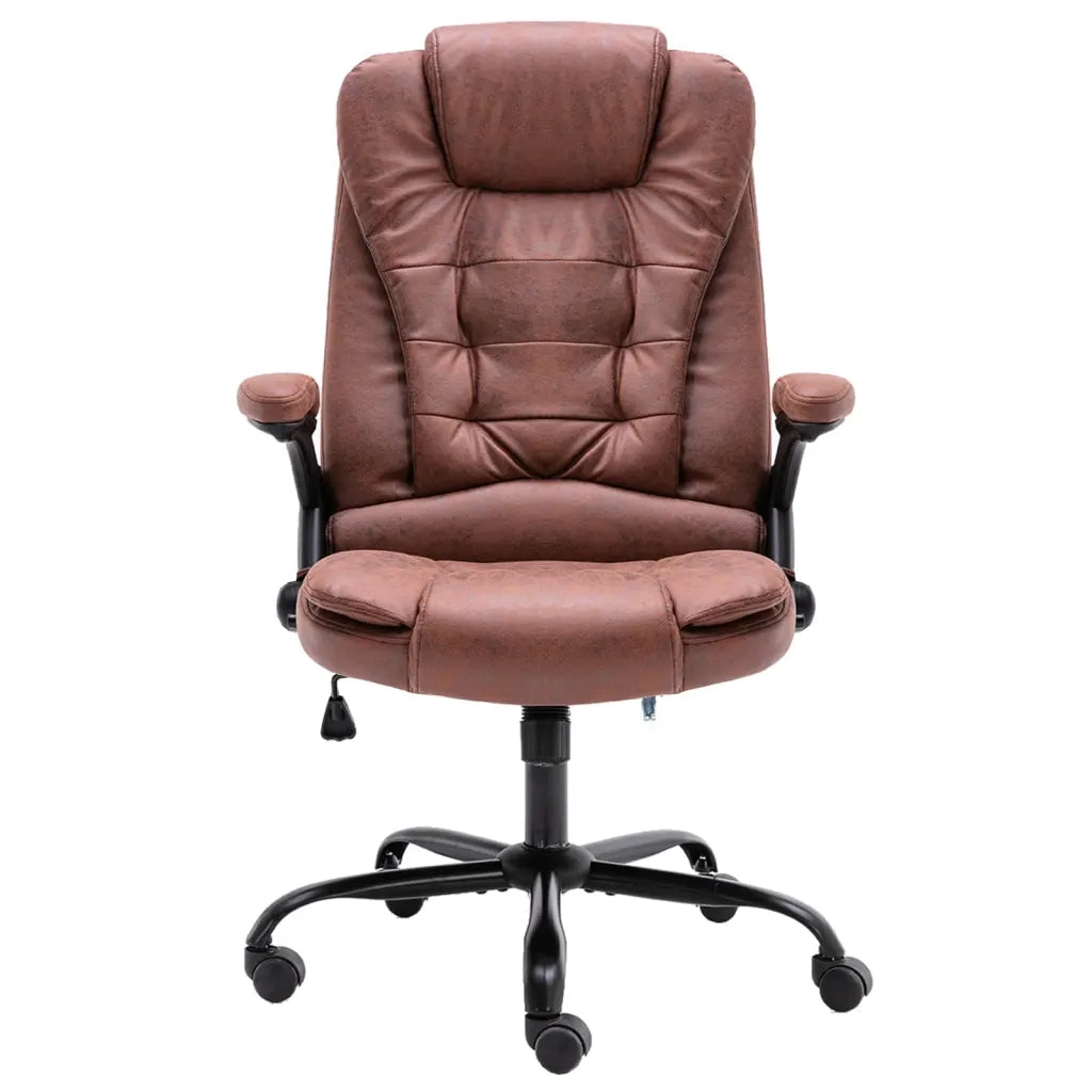 Sedia da Ufficio Marrone Chiaro in Scamosciato 20576