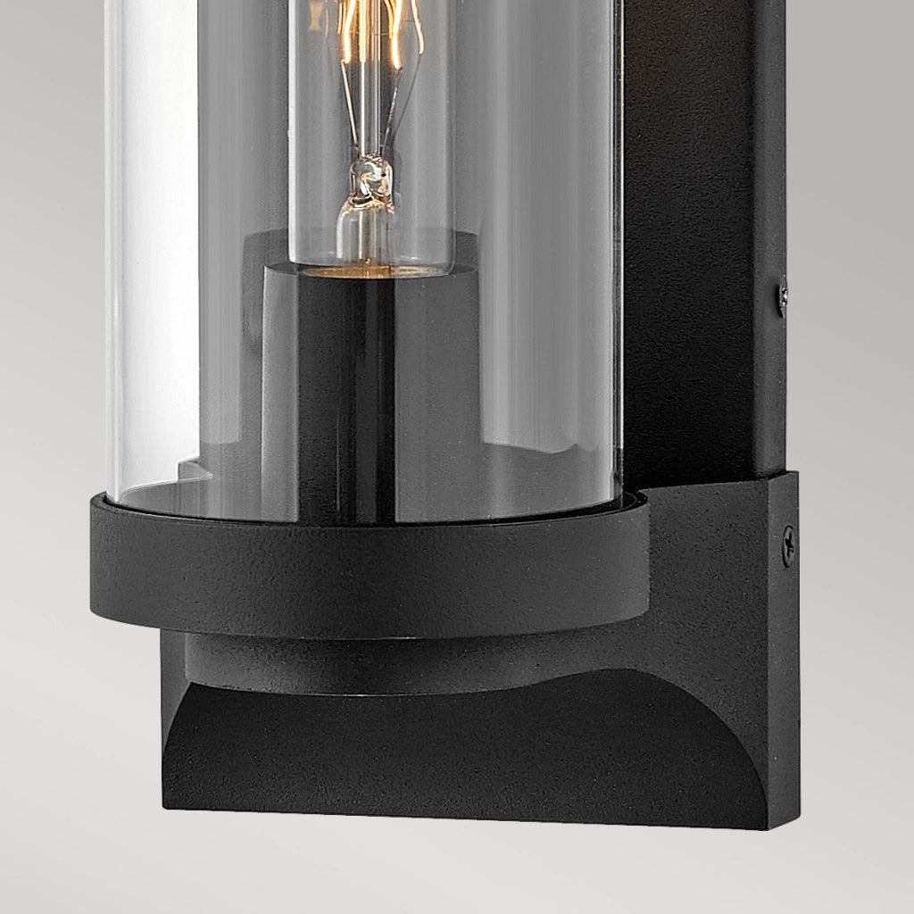 Applique da esterno Pearson nera E27 60W IP44