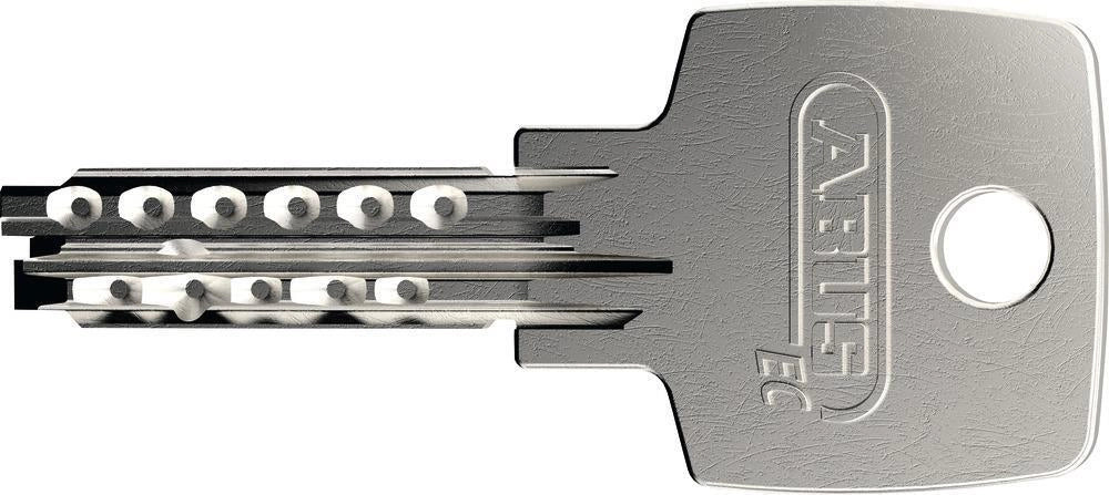 ABUS 96TI-60 96 Titalium Lucchetto con Chiave Chiusura Differenziata Chiave Reversibile Acciaio Temprato Alluminio colore Alluminio