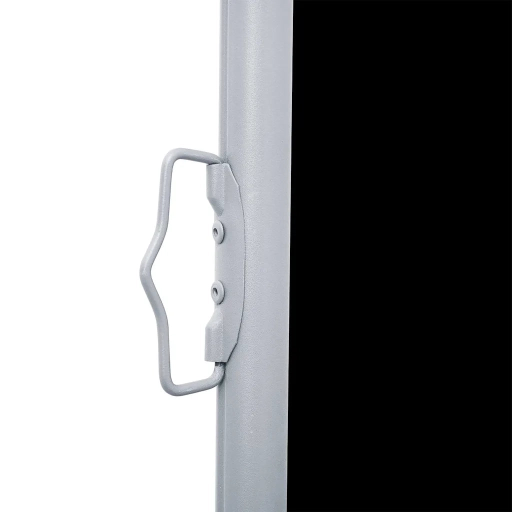 Tenda da Sole Laterale Retrattile Nera 120x1000 cm 48478