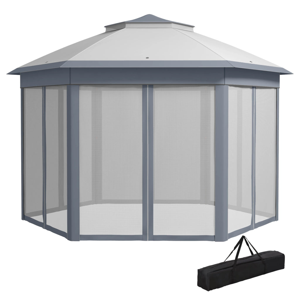 Tenda da Giardino Pieghevole 4x3,4 m ¨C Minimal ¨C Grigio