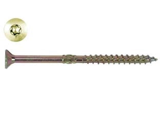 VITI TRUCIOLARE TESTA SVASATA TORX ACCIAIO ZINCATO GIALLO FM-WOOD PRO- - ø mm.10x280 filetto mm.100 - 50 pezzi FRIULSIDER