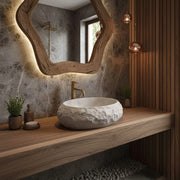 Lavabo Da Appoggio Rea Mika Beige