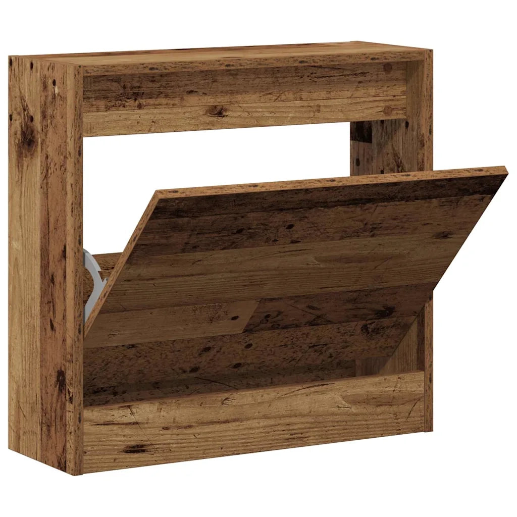 Mobile per scarpe con lo scaffale Legno vecchio 60 x 21 x 57 cm 869099
