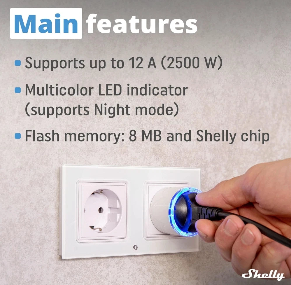 Shelly Plug S MTR Gen3 (White)