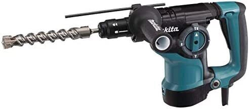 Makita HR2811FT Tassellatore SDS-PLUS 3 Funzioni 800W 2,8J 28 mm in calcestruzzo con doppio mandrino e impugnatura antivibrazioni colore Nero