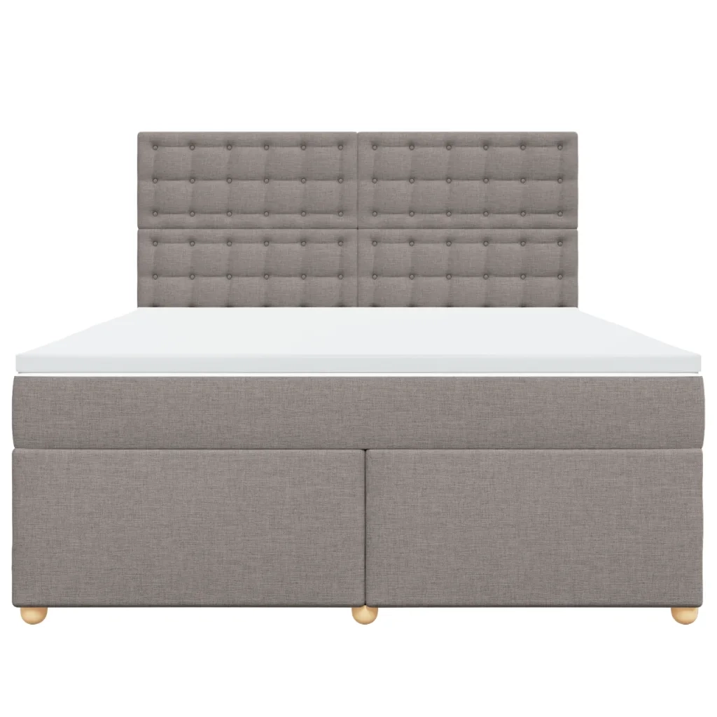 Giroletto a Molle con Materasso Tortora 180x200 cm in Tessuto 3293677