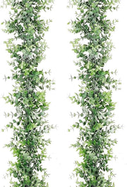 Sosteggi di Finto Fusto di Eucalipto - Realistici e Sostenibili - Set a 2 pezzi - Verde - Materiale Artificiale - 178 cm