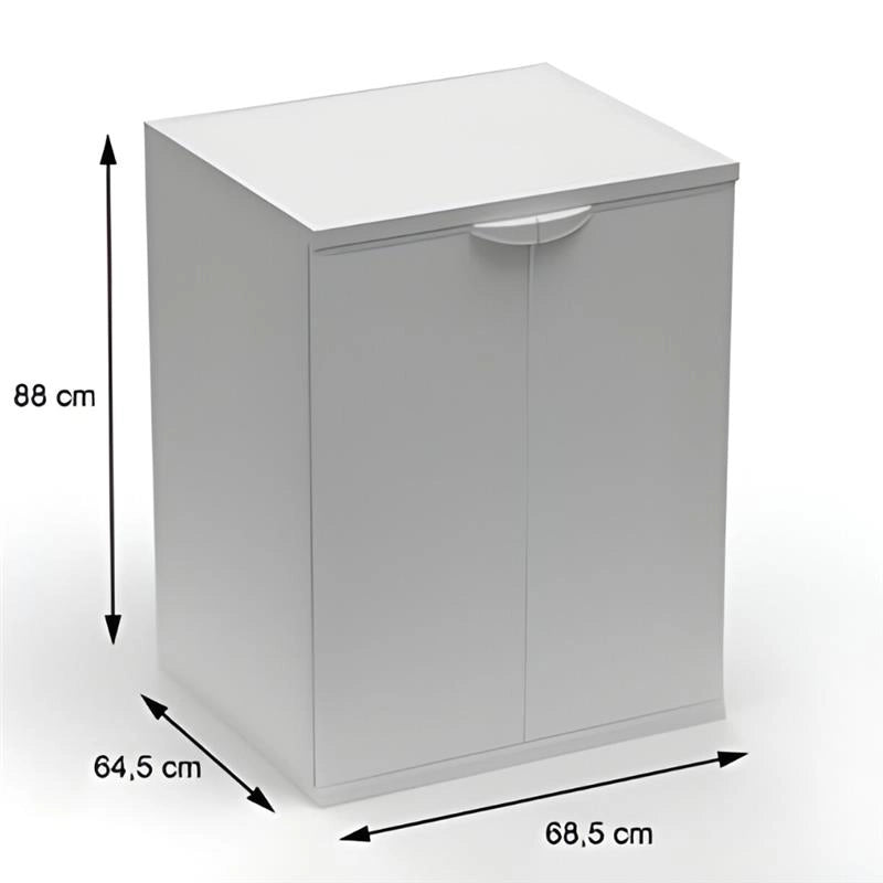 MOBILE COPRILAVATRICE IN RESINA PER ESTERNO-INTERNO 68,5X64X88 CM