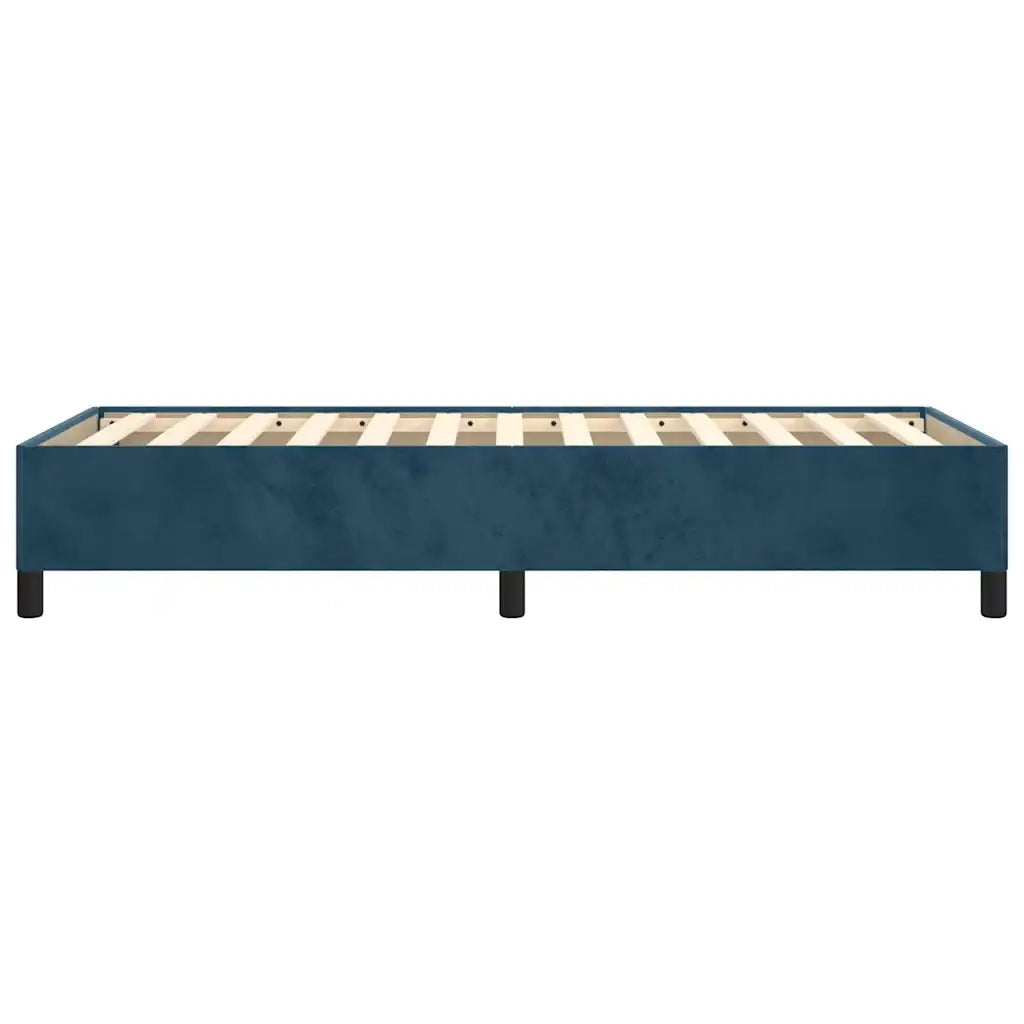 Giroletto senza Materasso Blu Scuro 80x200 cm in Velluto 347292