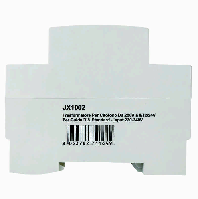 Trasformatore Per Citofono Da 220V a 8/12/24V Per Guida DIN Standard - Input 220-240V