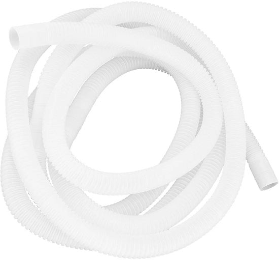 Slang di scarico per lavatrici con alta resistenza a pressione, realizzato in materiale plastico duraturo e flessibile, adatto anche per condizionatori d'aria, lunghezza circa 66cm.